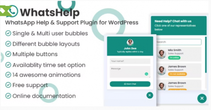 WhatsApp-Chat-Support-Pro-WordPress-Plugin-Nulled